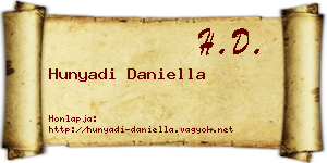 Hunyadi Daniella névjegykártya